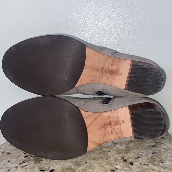 Cole Haan Cassidy Strap Bootie Iron Steel Nubuck Size 8.5 B - Picture 14 of 16